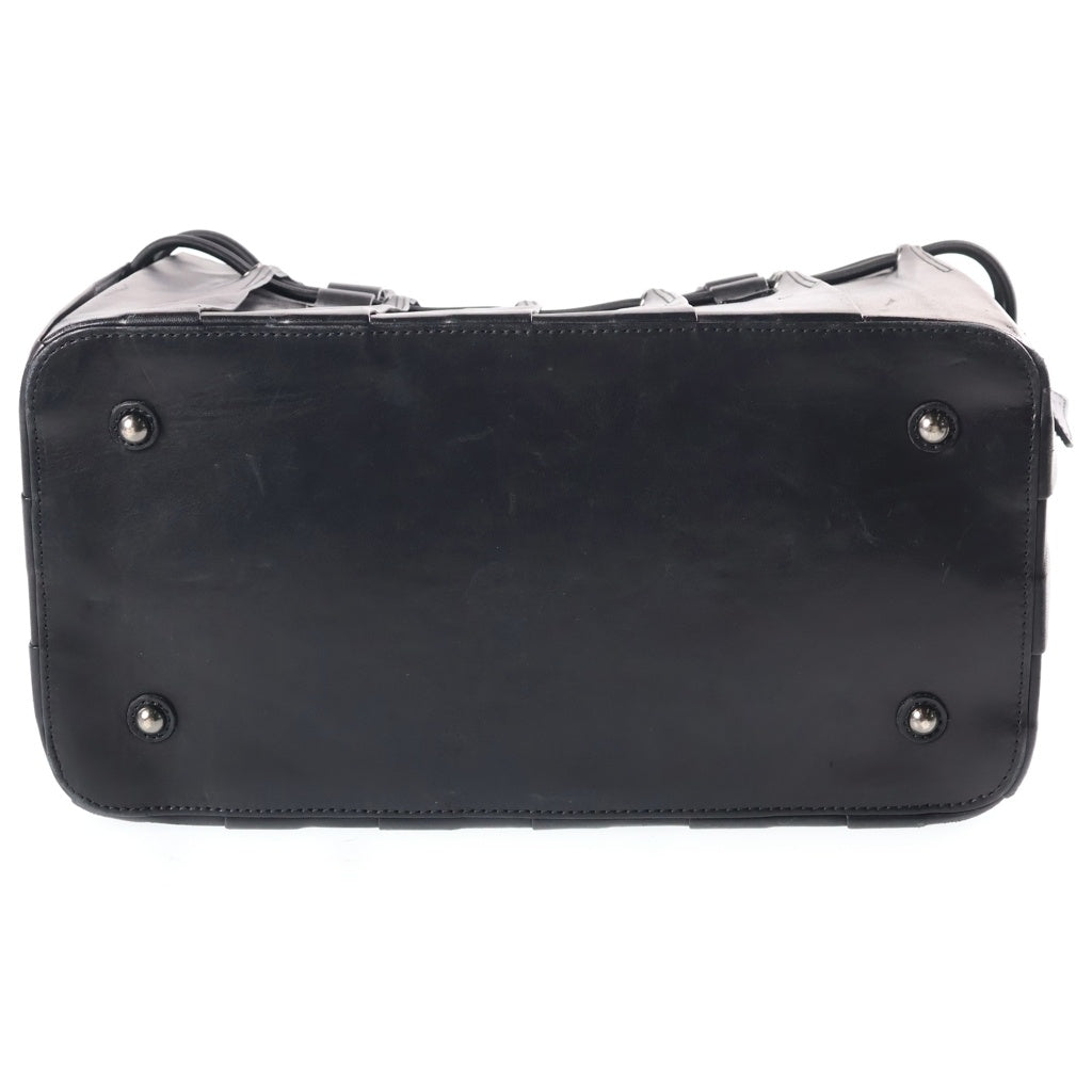 Jean Paul GAULTIER(ジャンポールゴルチエ) Leather Hand Bag レザー ハンドバッグ ブラック レディース