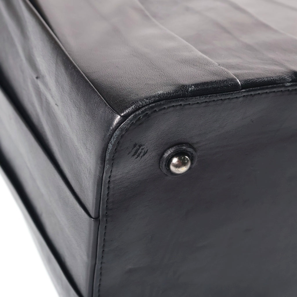 Jean Paul GAULTIER(ジャンポールゴルチエ) Leather Hand Bag レザー ハンドバッグ ブラック レディース