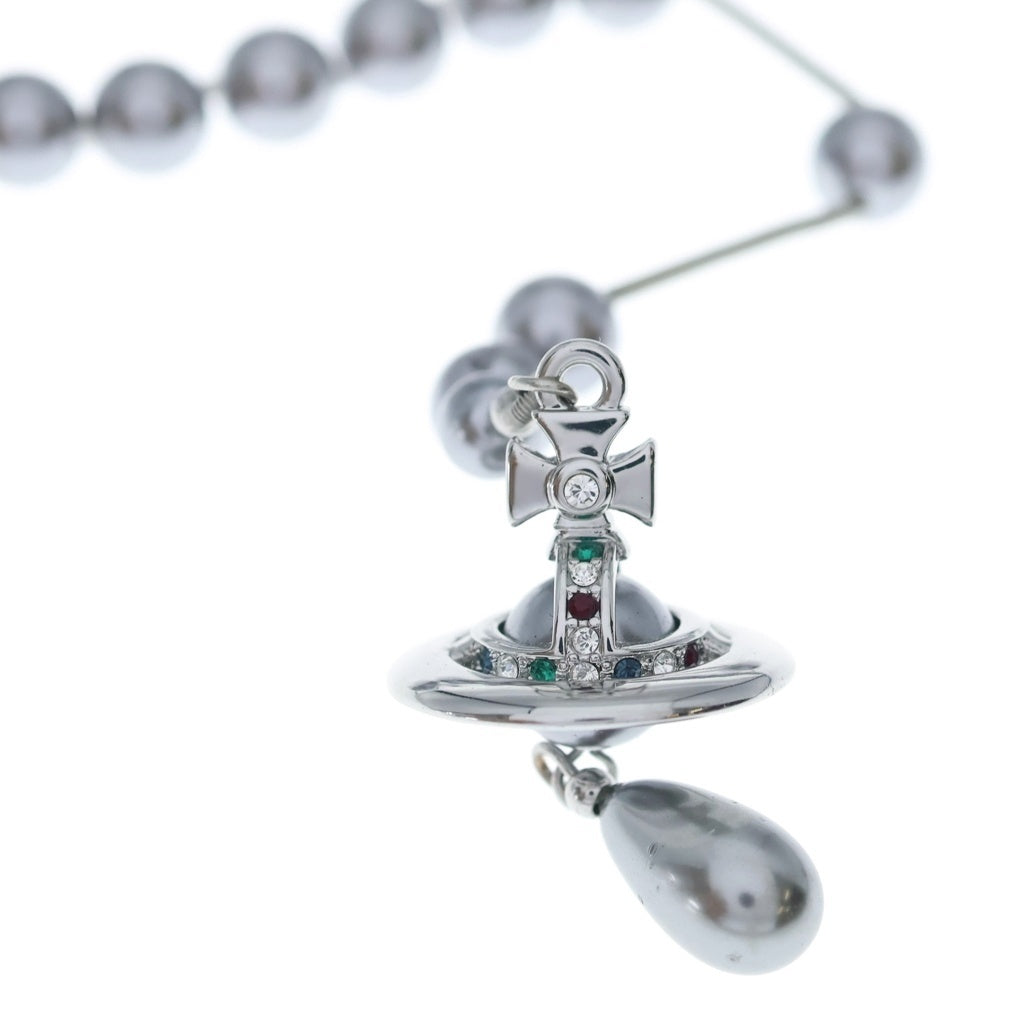 Vivienne Westwood(ヴィヴィアンウエストウッド) BROKEN PEARL LONG NECKLACE ブロークン パール ネックレス パープル レディース