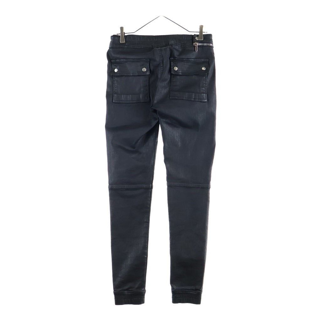 DRKSHDW(ダークシャドウ) 19AW Biker Pants Black WAX コーティング バイカー エアカット ストレッチパンツ ブラック レディース DS19F6320-SBW
