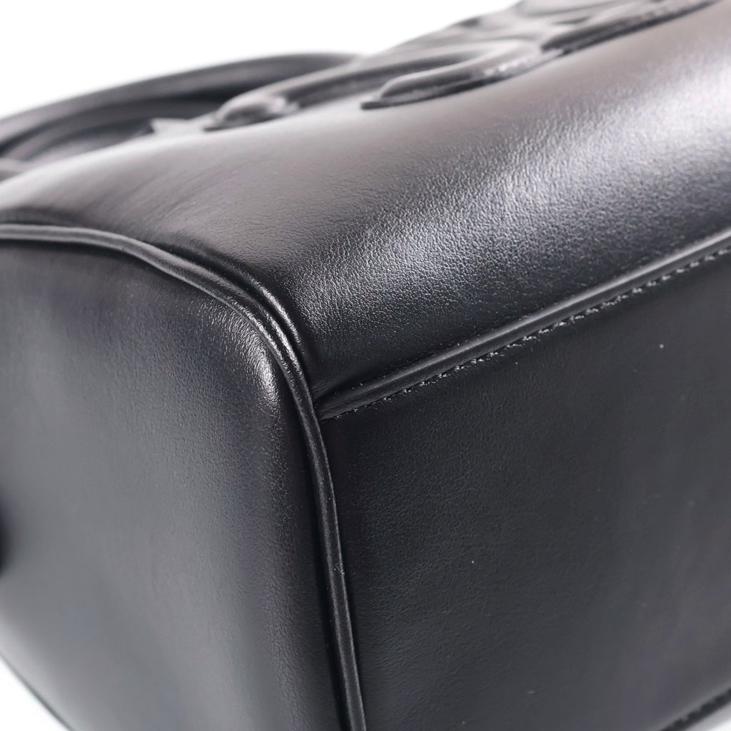 CELINE(セリーヌ) トリオンフ スムースカーフスキン スモール ボストンバッグ ショルダーバッグ ブラック 113773DU3 レディース