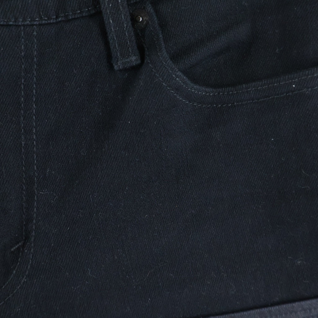 NO BRAND(ノーブランド) Who want it.(フーワントイット) Denim Flare Pants 再構築 デニムフレアパンツ ブラック