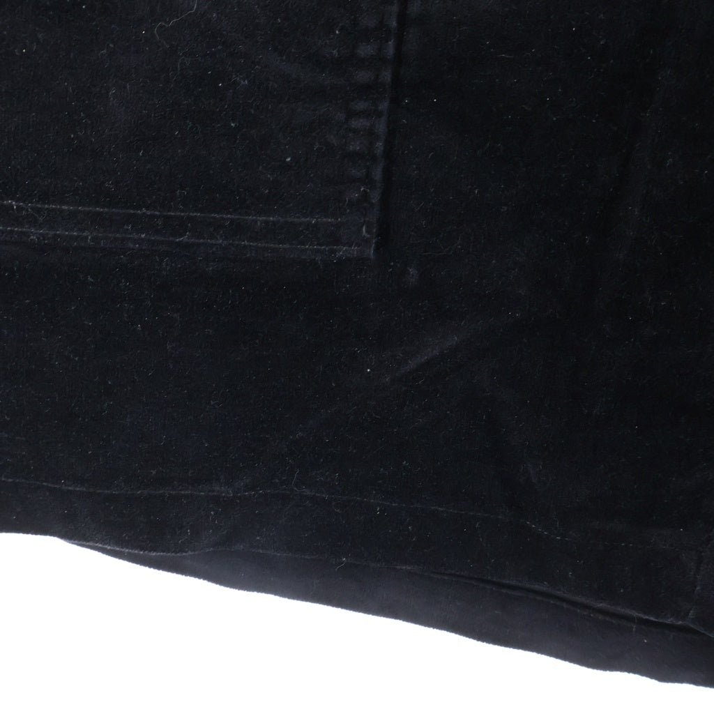 NO BRAND(ノーブランド) Ocean Pacific(オーシャンパシフィック) BerBerJin Velours Piping Short ベルベルジン別注 ベロアショーツ ハーフパンツ ブラック OpSP25233