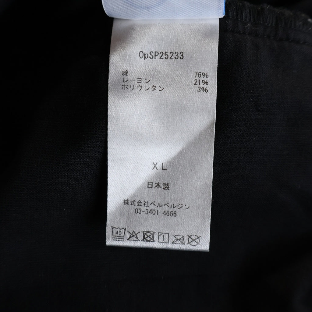 NO BRAND(ノーブランド) Ocean Pacific(オーシャンパシフィック) BerBerJin Velours Piping Short ベルベルジン別注 ベロアショーツ ハーフパンツ ブラック OpSP25233
