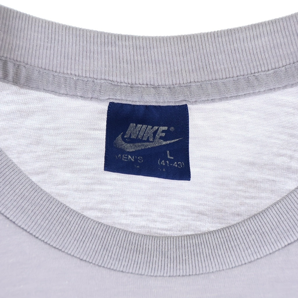 NIKE(ナイキ) 80S VINTAGE ATHRETIC DEPT PRINT S/S TEE ヴィンテージ アーチロゴ フロントプリント半袖Tシャツ カットソー 紺タグ グレー