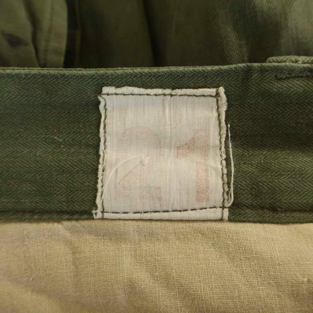 VINTAGE(ヴィンテージ) 50-60S M-47 フランス軍 後期型 マルチポケット カーゴパンツ カーキ