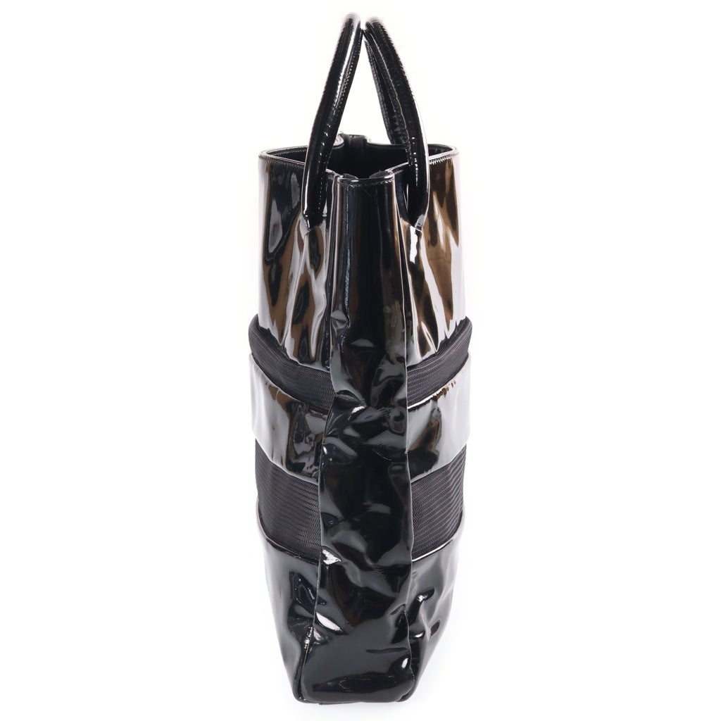 COMME des GARCONS(コムデギャルソン) 90S ENAMEL HAND BAG エナメル ハンド トートバッグ ブラック