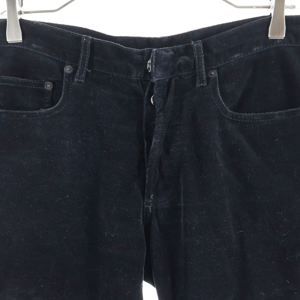 Dior HOMME(ディオールオム) 05AW Archive エディ期 グラム期 ベロア フレア パンツ ブラック