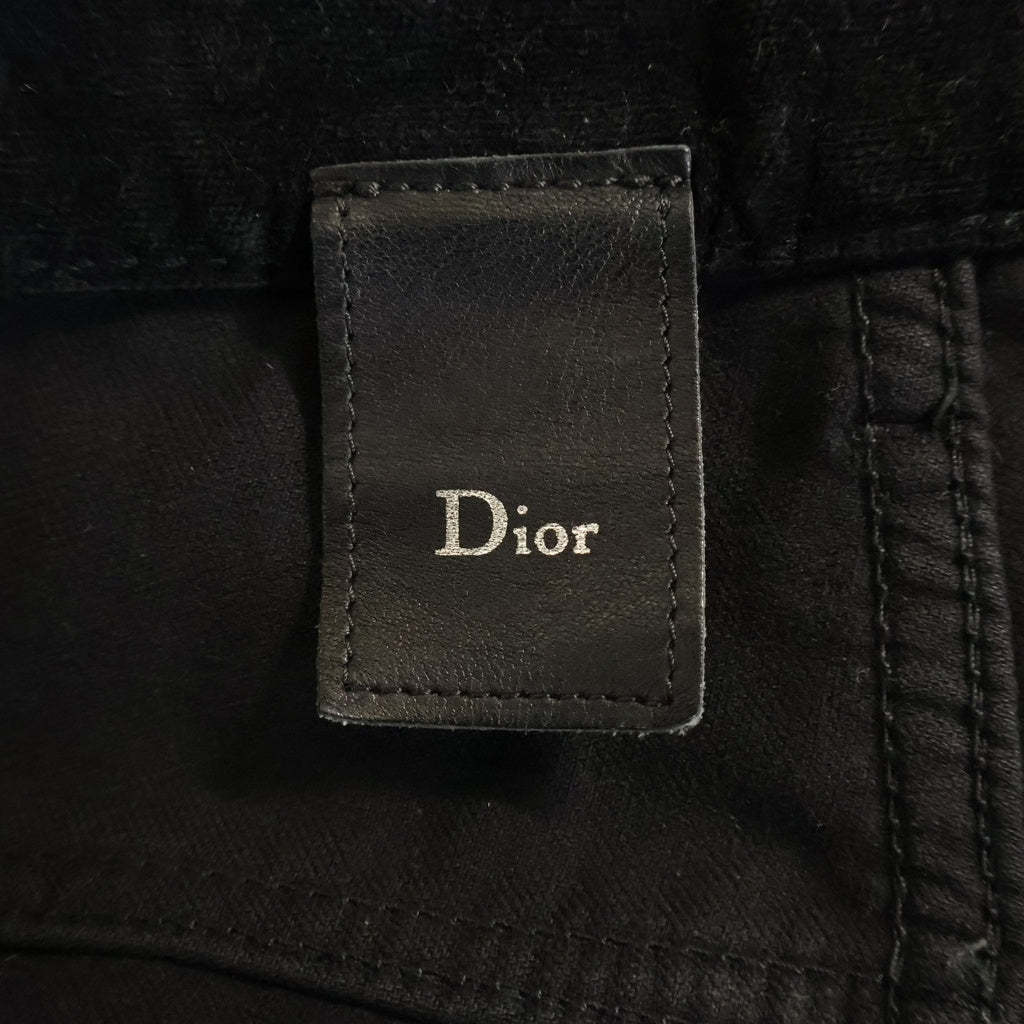 Dior HOMME(ディオールオム) 05AW Archive エディ期 グラム期 ベロア フレア パンツ ブラック