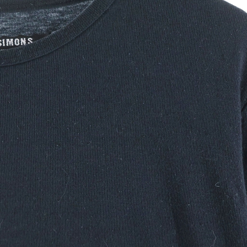 RAF SIMONS(ラフシモンズ) 00SS Archive Summa Cum Laude期 CAMP CRYSTAL LAKE L/S TEE ロングスリーブ 七分袖 長袖Tシャツ カットソー ブラック