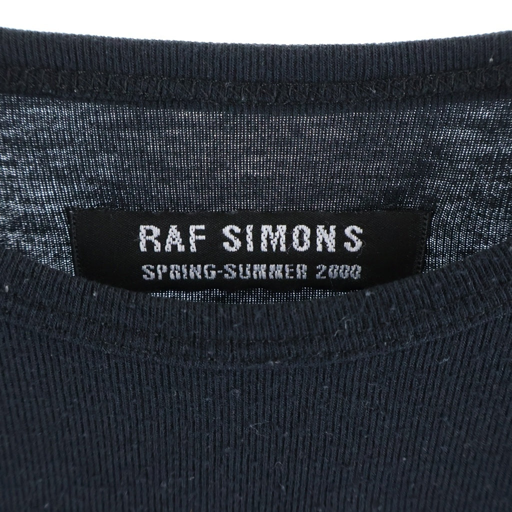 RAF SIMONS(ラフシモンズ) 00SS Archive Summa Cum Laude期 CAMP CRYSTAL LAKE L/S TEE ロングスリーブ 七分袖 長袖Tシャツ カットソー ブラック