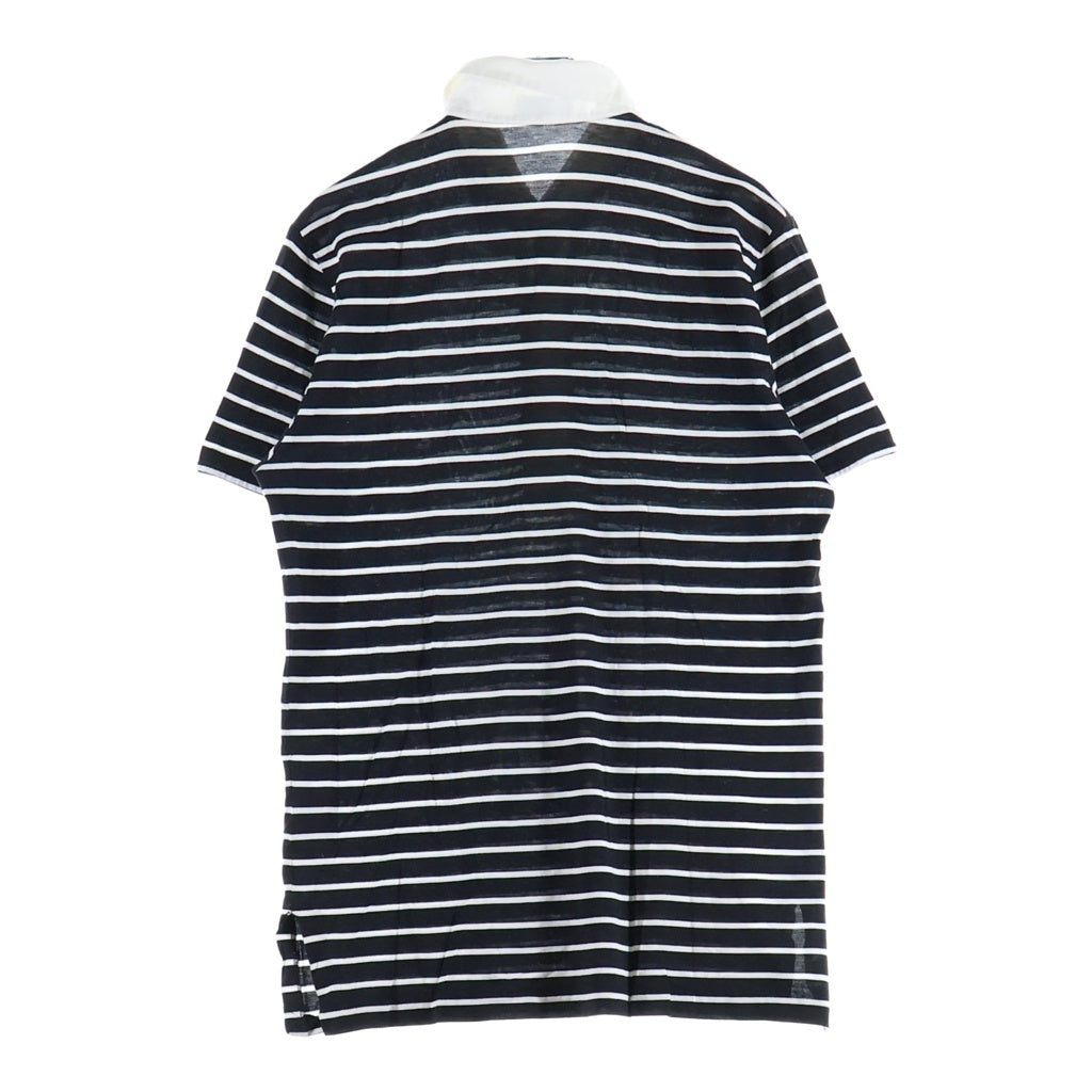 Dior HOMME(ディオールオム) 03SS Archive エディ期 半袖ポロシャツ カットソー ブラック/ホワイト 3EH3063408