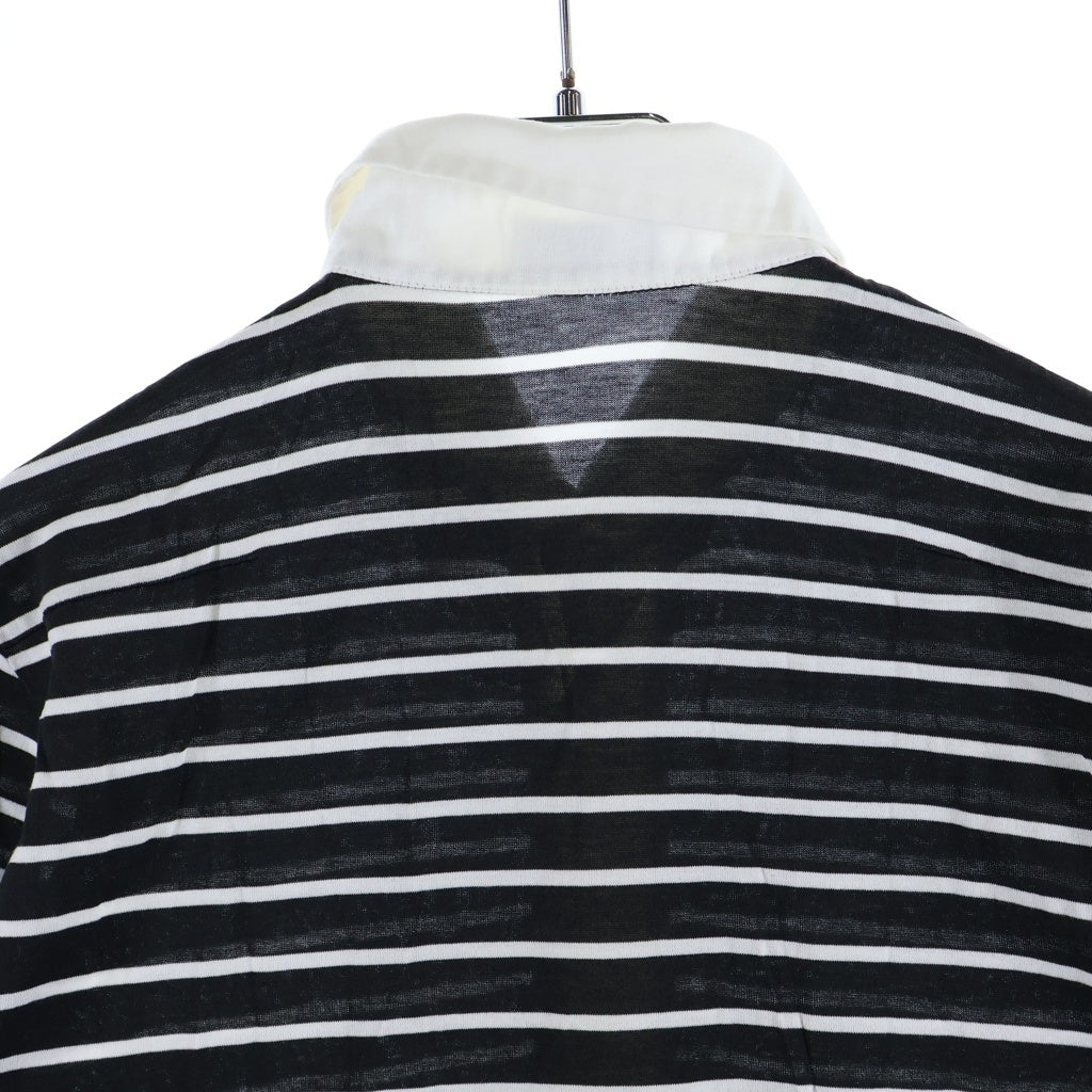 Dior HOMME(ディオールオム) 03SS Archive エディ期 半袖ポロシャツ カットソー ブラック/ホワイト 3EH3063408