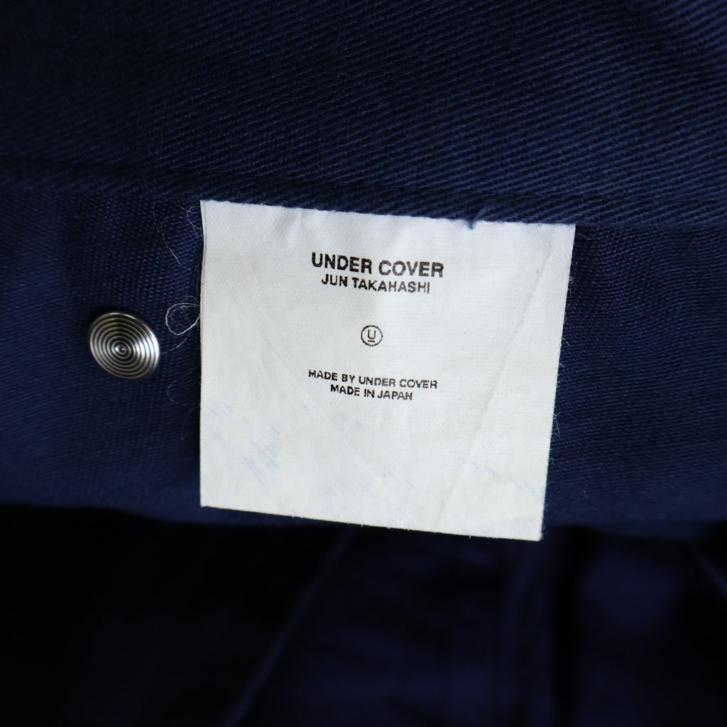 UNDERCOVER(アンダーカバー) 02AW Archive 魔女期 Docking Pants ドッキング ビニル パンツ 切り替え ネイビー M222