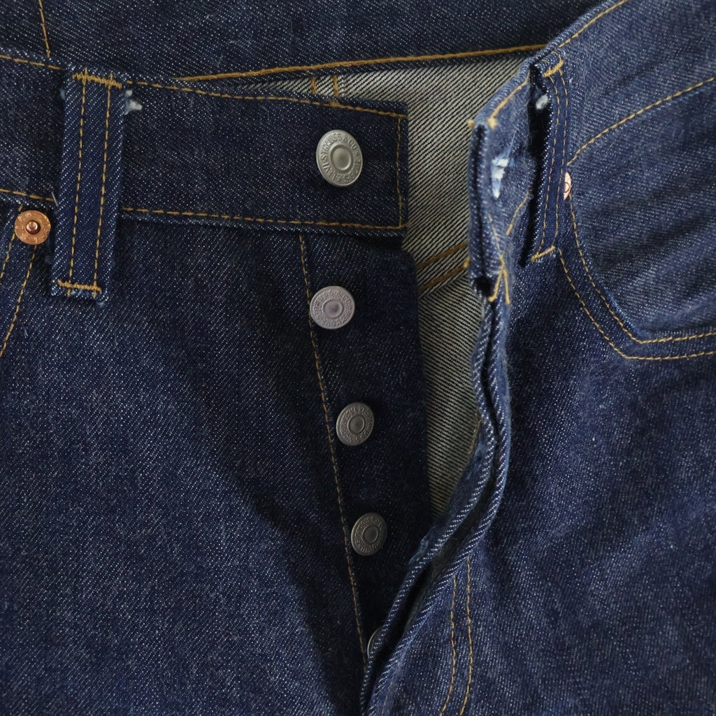 Levi's(リーバイス) 00s 501 Replica 71年モデル レプリカ スモールe 不均等V ボタン裏無 ボタンフライ 復刻 デニムパンツ インディゴ