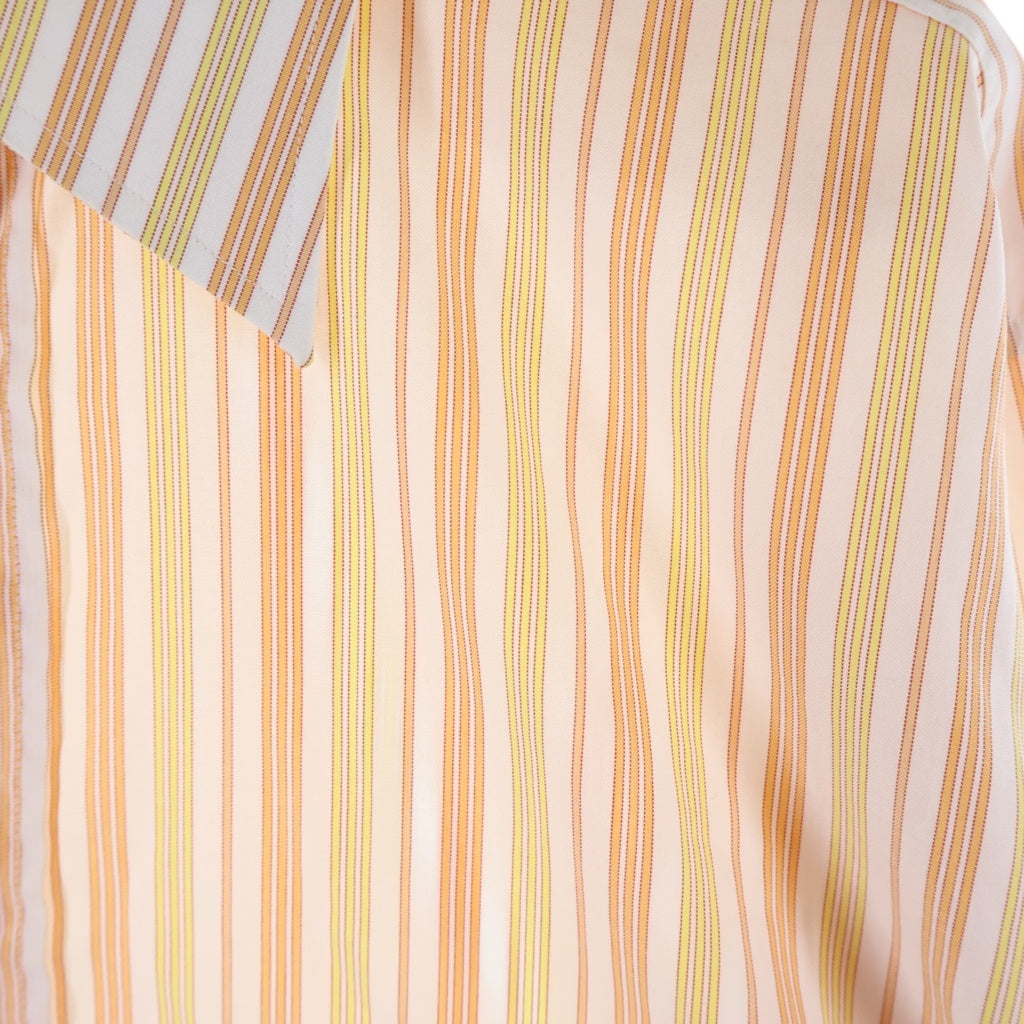 HERMES(エルメス) L/S Shirt ロングスリーブ 長袖シャツ ストライプ オレンジ