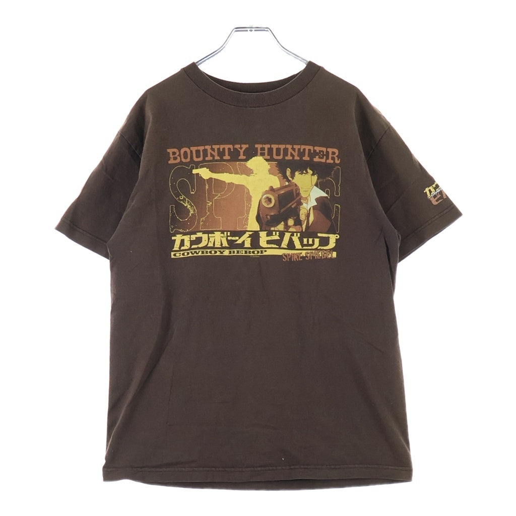 VINTAGE(ヴィンテージ) 00s BOUNTY HUNTER カウボーイビバップ アニメ ムービー 半袖Tシャツ カットソー ブラウン