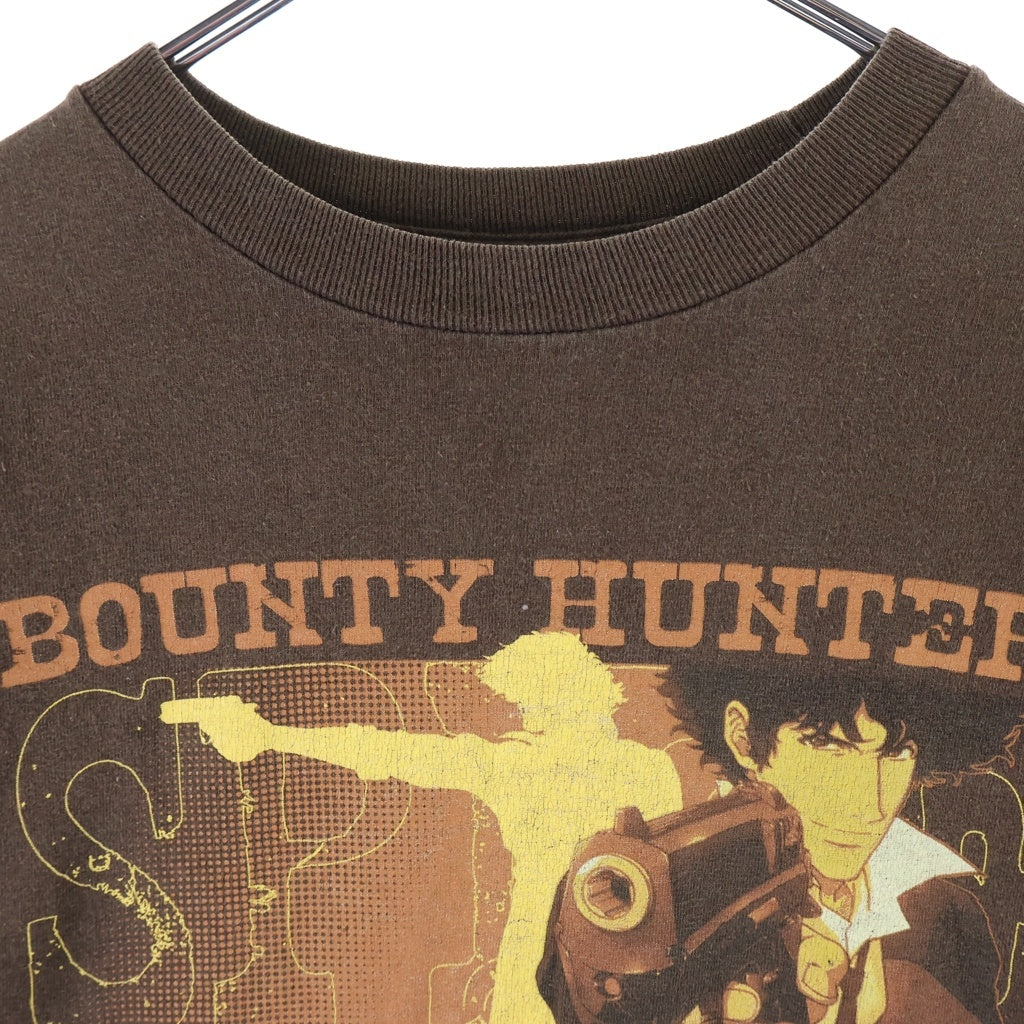 VINTAGE(ヴィンテージ) 00s BOUNTY HUNTER カウボーイビバップ アニメ ムービー 半袖Tシャツ カットソー ブラウン