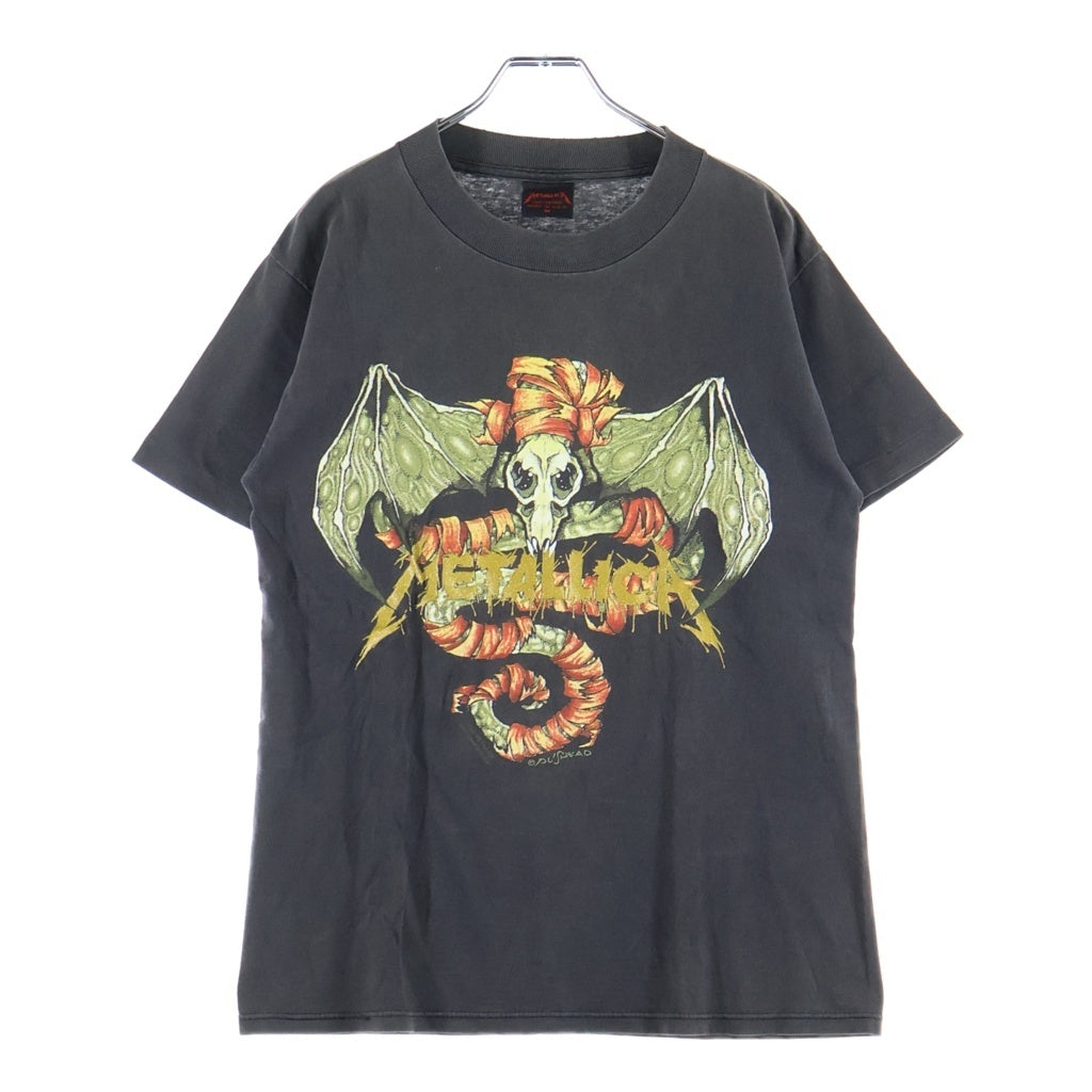 VINTAGE(ヴィンテージ) 90S METALLICA WHEREVER I MAY ROAM PUSHEAD DESIGNED PRINT S/S TEE メタリカ パスヘッド デザイン プリント半袖Tシャツ カットソー ブラック