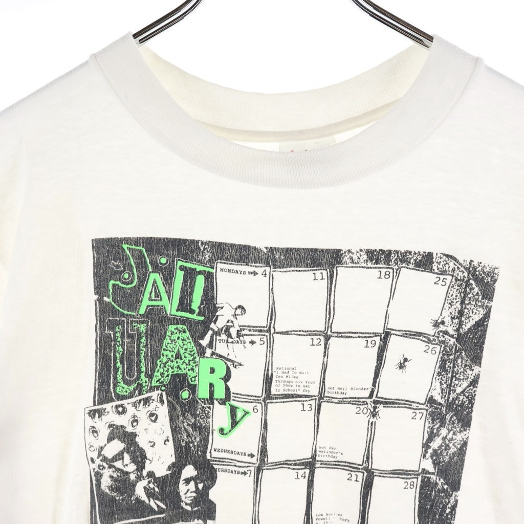 VINTAGE(ヴィンテージ) 80s Powell Peralta Janyary Tee パウエルぺラルタ スケーター 半袖Tシャツ カットソー ホワイト