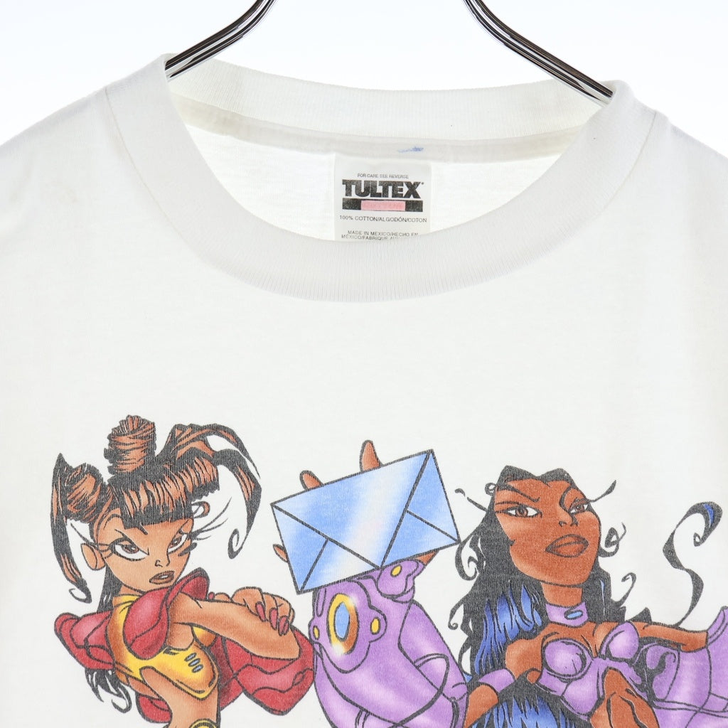 VINTAGE(ヴィンテージ) 90s TLC R&B 半袖Tシャツ カットソー ホワイト