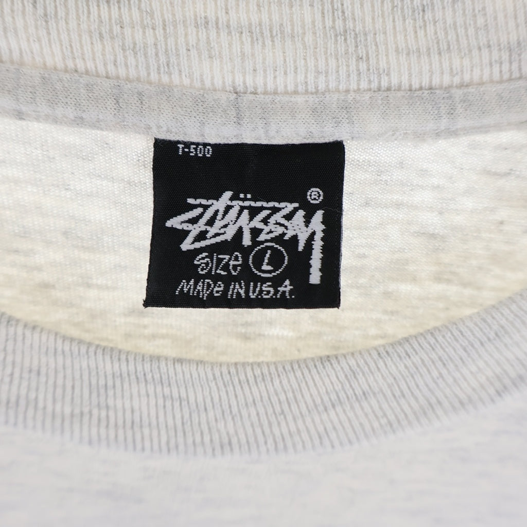 STUSSY(ステューシー) 80-90s OLD クラウンロゴ 半袖Tシャツ カットソー グレー