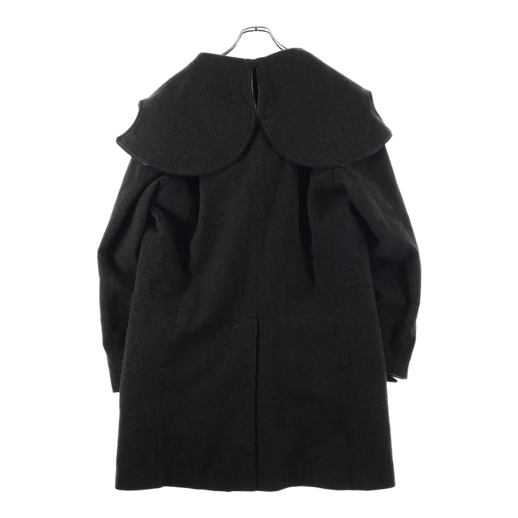 NO BRAND(ノーブランド) 90s Vexed Generation Double Zip Up Wool Coat ヴェクストジェネレーション ダブルジップアップ ウール コート ブラウン