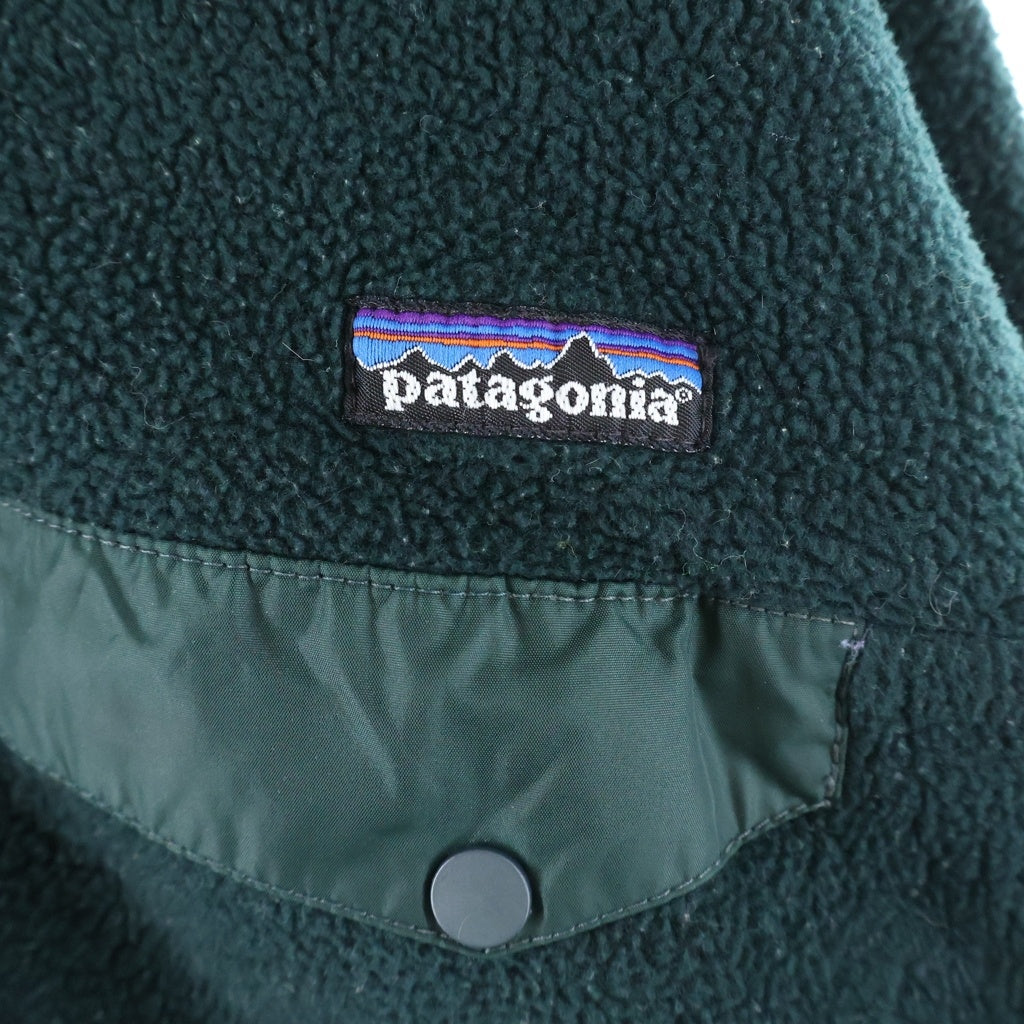 PATAGONIA(パタゴニア) 90s SYNCHILLA Snap-T 99年製 USA製 シンチラ スナップ ボタン フリース グリーン