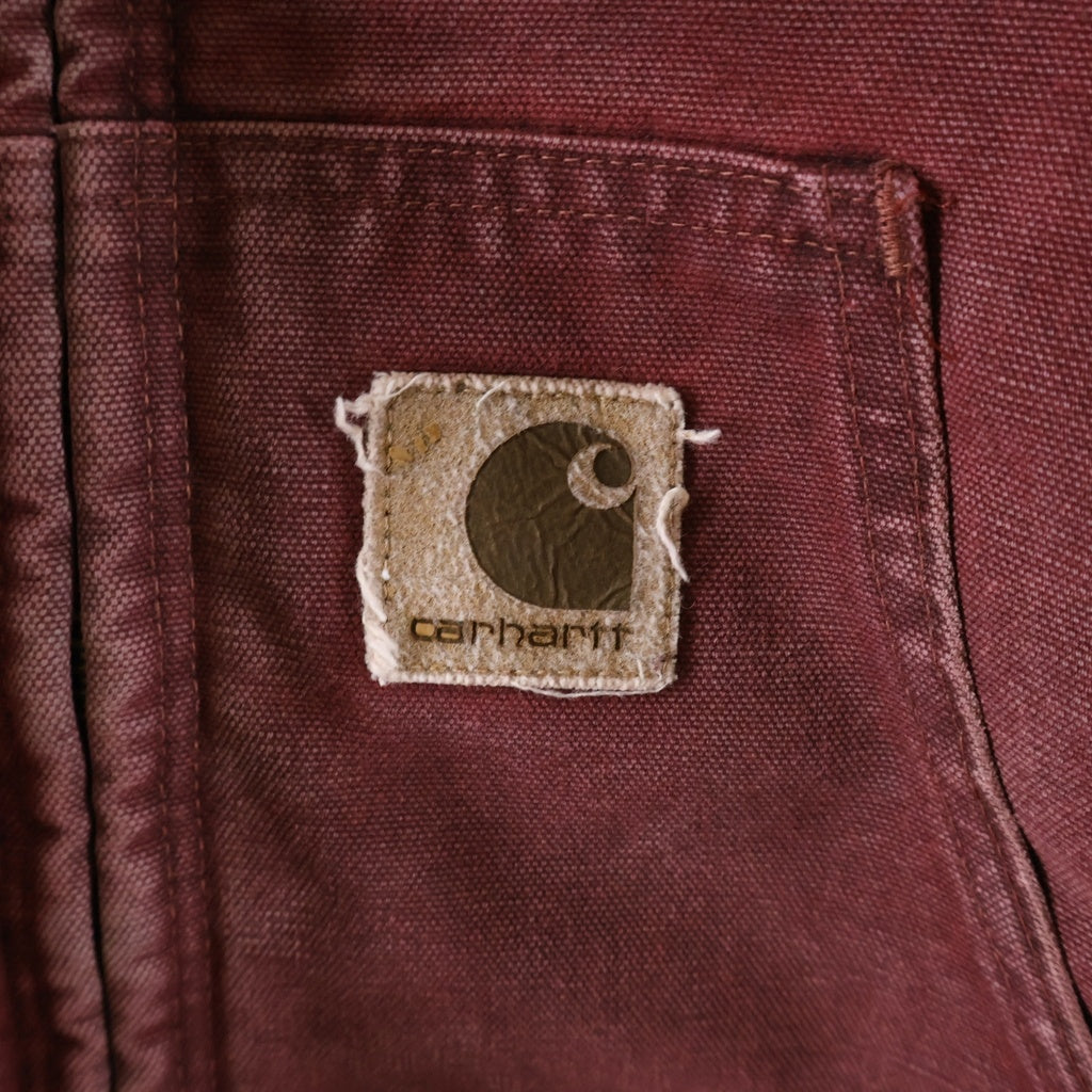 CARHARTT(カーハート) 90-00s VINTAGE Active Zip Up Jacket ヴィンテージ アクティブ ジップアップ ジャケット ダック地 クリムゾン