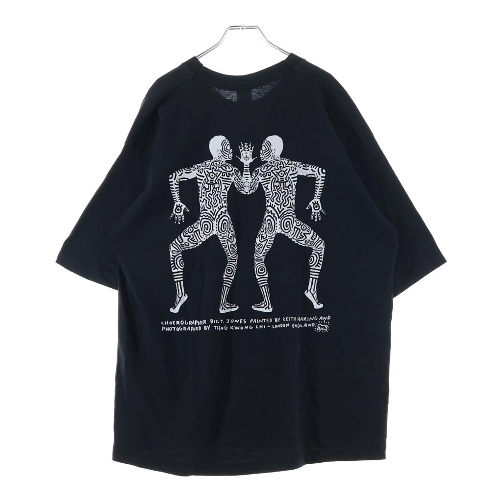VINTAGE(ヴィンテージ) 90s Keith Haring Bill T. Jones Tee キースへリング ビル・T・ジョーンズ 半袖Tシャツ カットソー ブラック