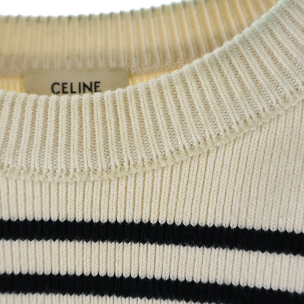 CELINE(セリーヌ) ショルダーボタンボーダーマリンニット 23ZA4145I アイボリー レディース