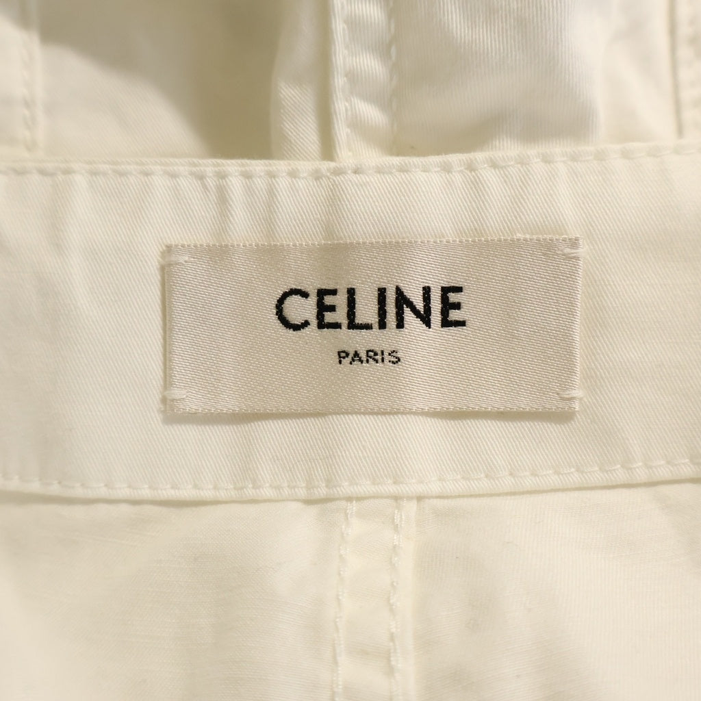 CELINE(セリーヌ) コットンリネン カーゴパンツ 2Z171219I ホワイト