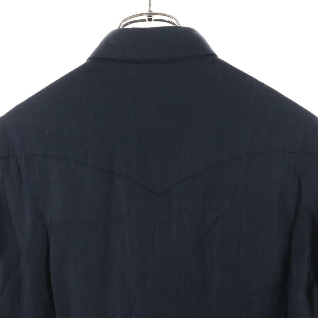 CELINE(セリーヌ) 19SS ウエスタンレーヨン ロングスリーブ長袖シャツ 2C027400E ブラック