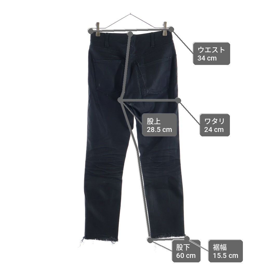 CELINE(セリーヌ) コーティング デニムストレートパンツ 21ZZ7786D ブラック