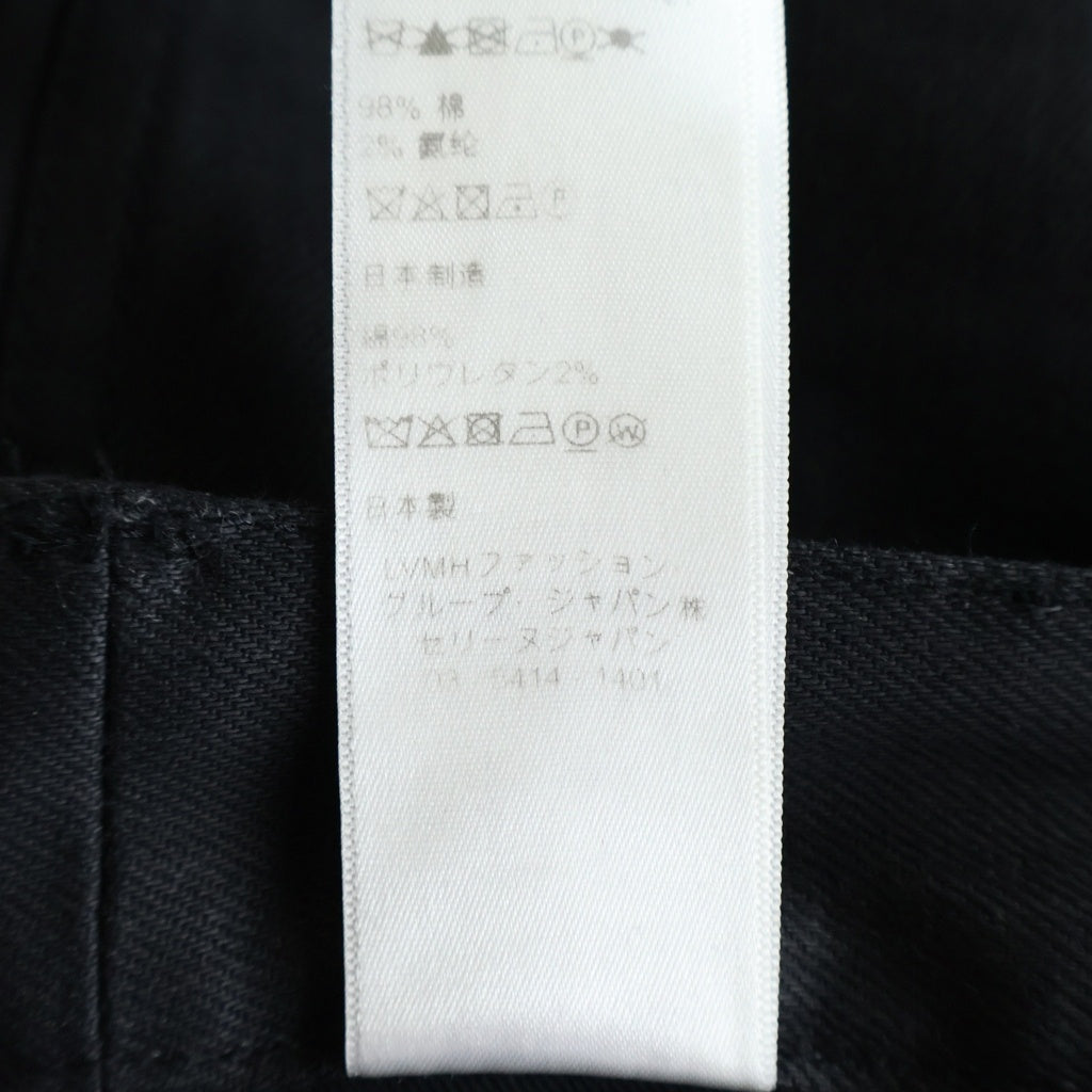 CELINE(セリーヌ) コーティング デニムストレートパンツ 21ZZ7786D ブラック