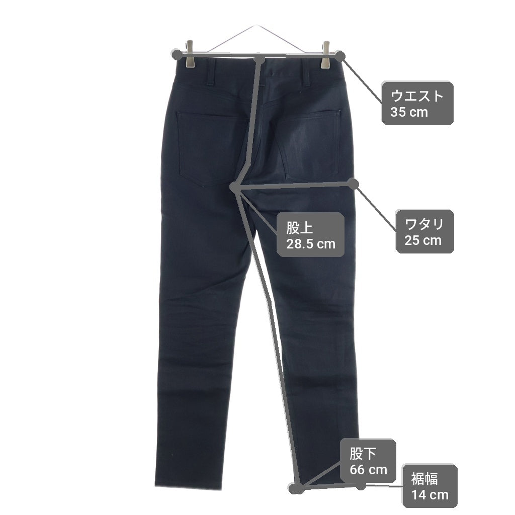 CELINE(セリーヌ) コーティング デニムストレートパンツ 21ZZ7786D ブラック