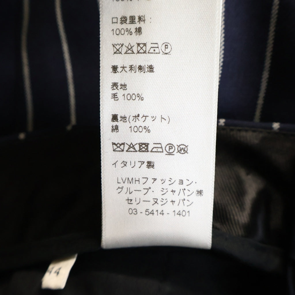 CELINE(セリーヌ) ストライプスラックス ロングパンツ ネイビー 21ZZ0964C