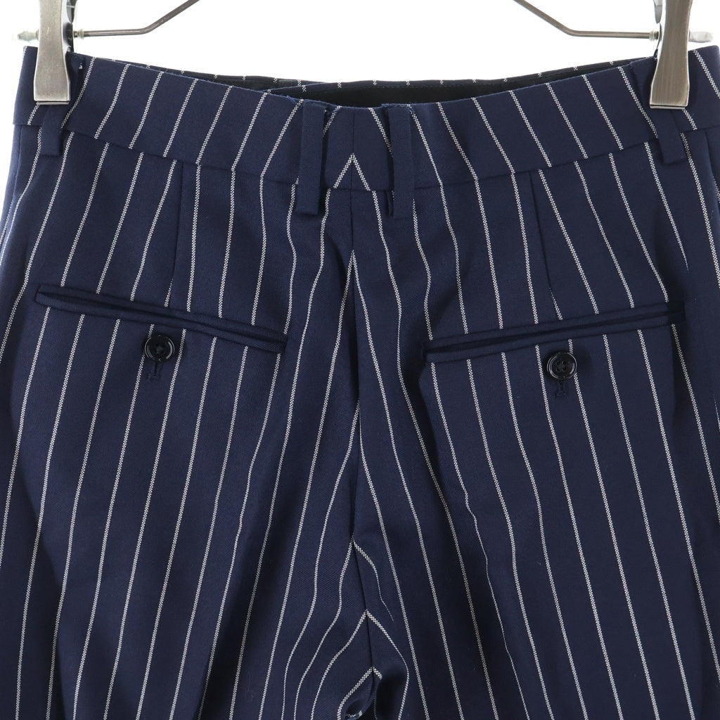 CELINE(セリーヌ) ストライプスラックス ロングパンツ ネイビー 21ZZ0964C