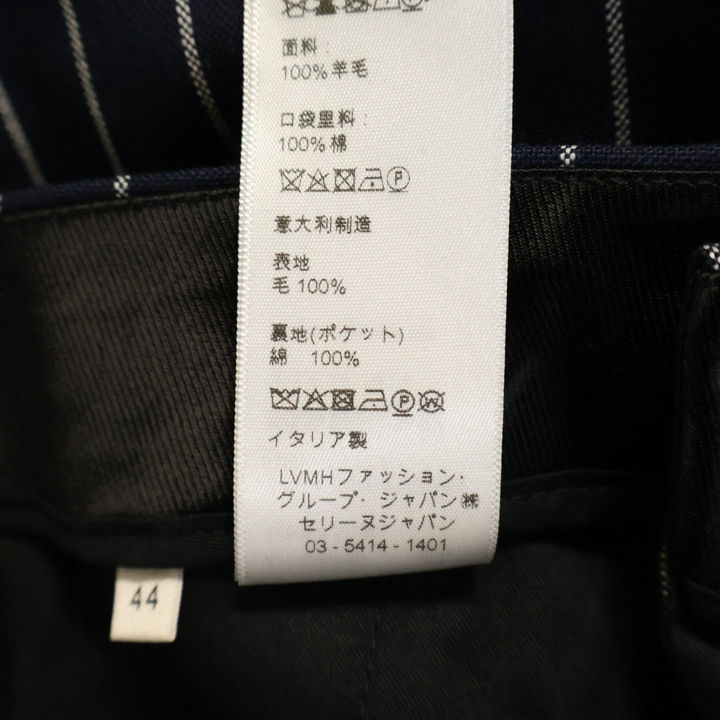 CELINE(セリーヌ) ストライプスラックス ロングパンツ ネイビー 21ZZ0964C