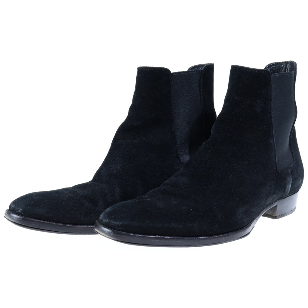 SAINT LAURENT PARIS(サンローランパリ) スエード サイドゴアブーツ ブラック 443208