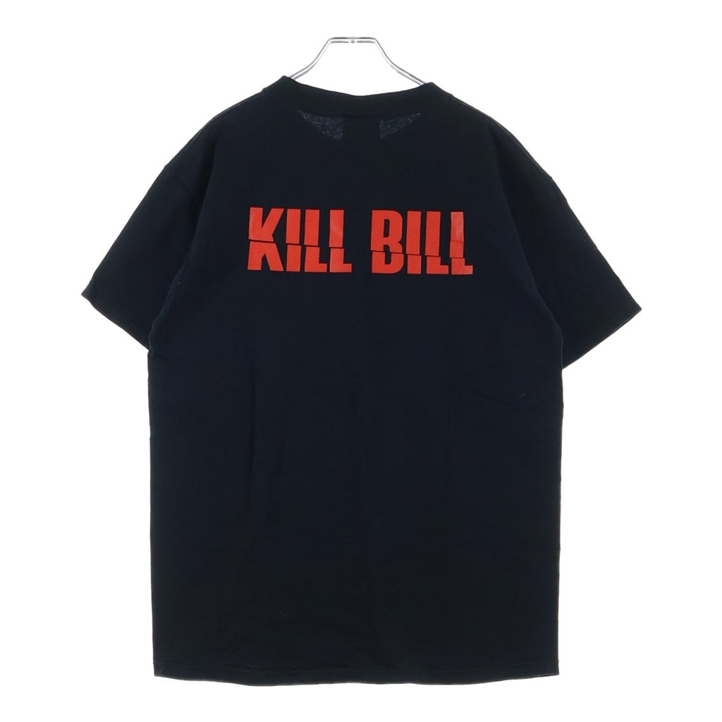 VINTAGE(ヴィンテージ) 00S VINTAGE KILL BILL REVENGE IS NEVER A STRAIGHT LINE キル・ビル 両面プリント ムービー クルーネック半袖Tシャツ ブラック