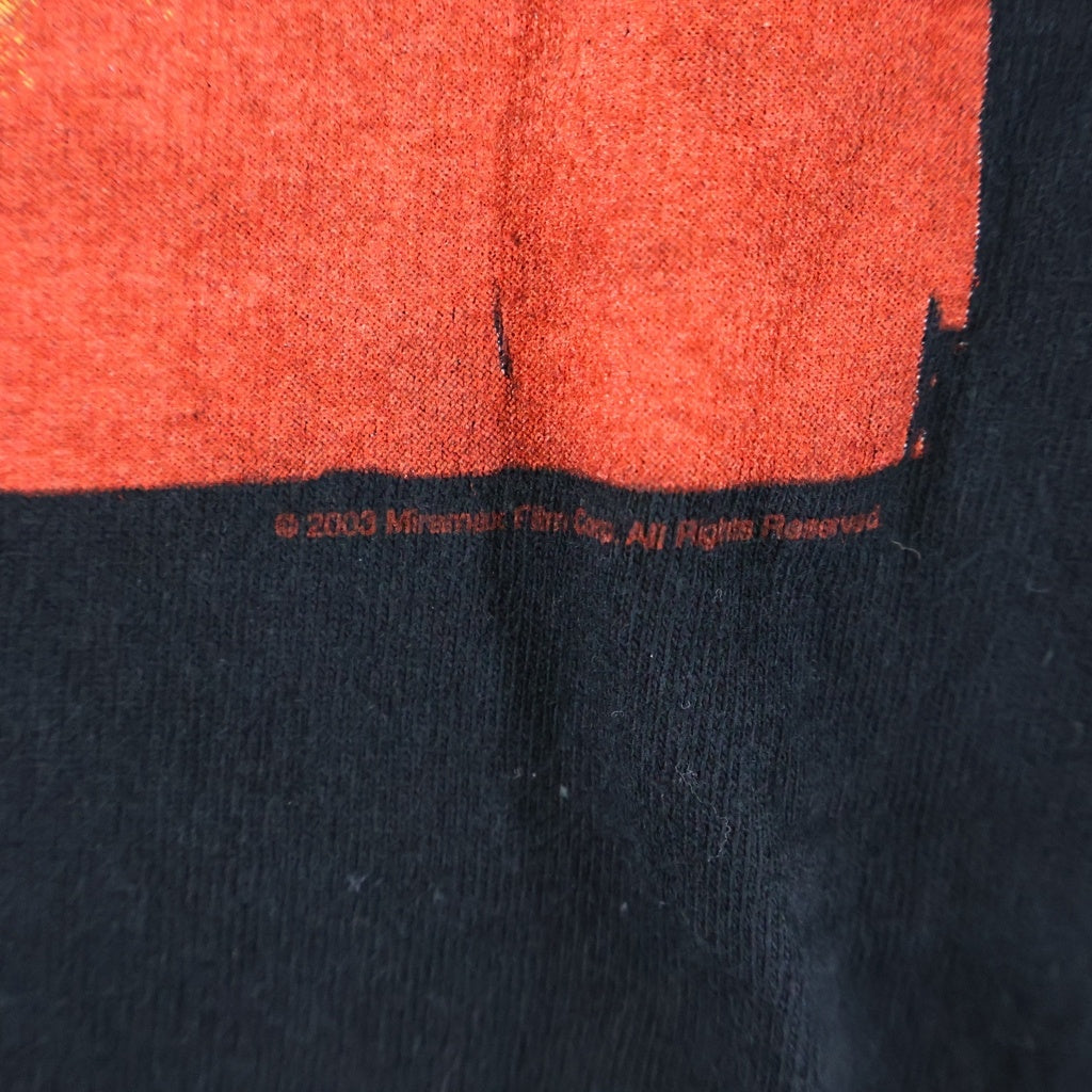 VINTAGE(ヴィンテージ) 00S VINTAGE KILL BILL REVENGE IS NEVER A STRAIGHT LINE キル・ビル 両面プリント ムービー クルーネック半袖Tシャツ ブラック