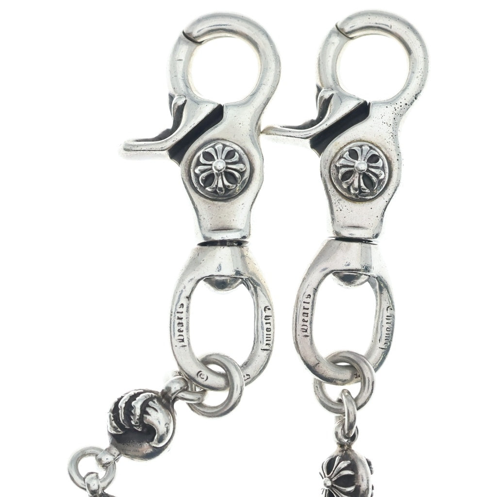 CHROME HEARTS(クロムハーツ) NO2 MULTIBALL LONG-T 2クリップロング#2 マルチボール ウォレットチェーン シルバー