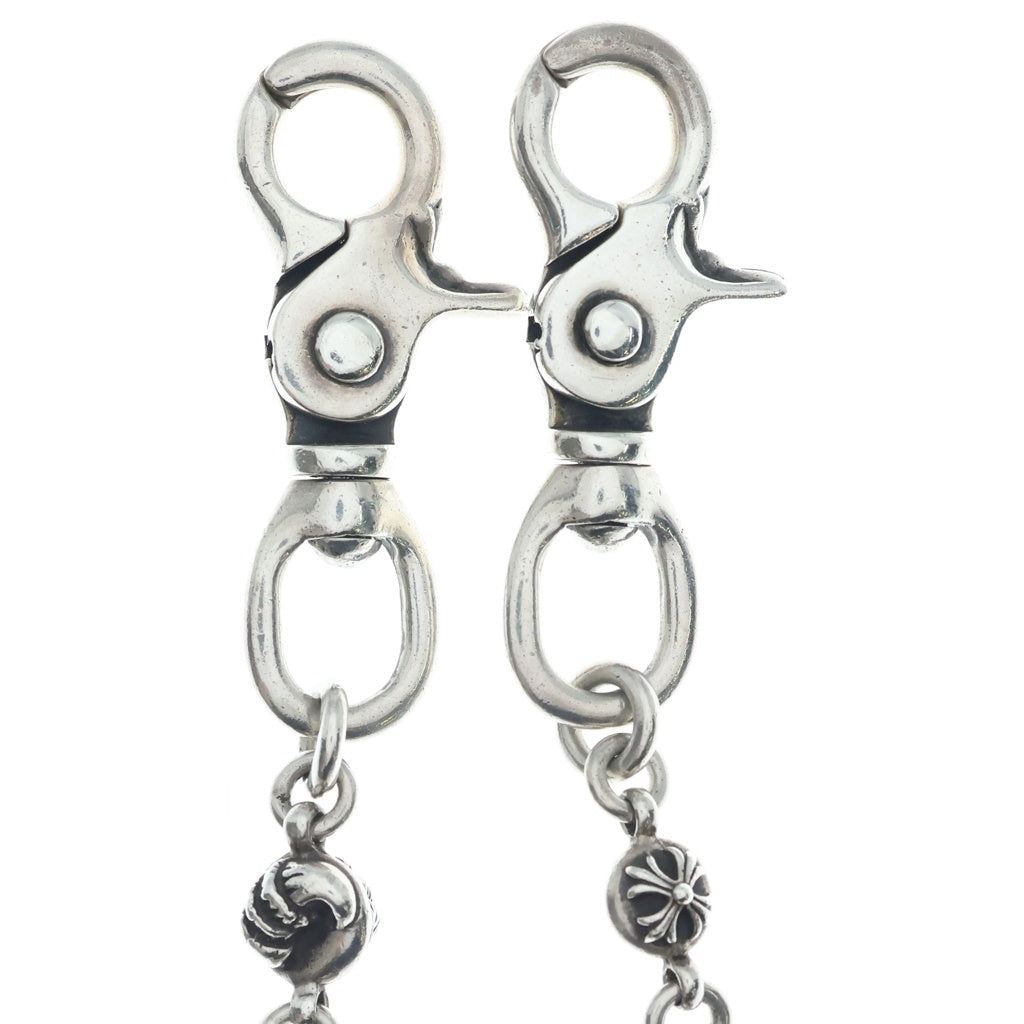 CHROME HEARTS(クロムハーツ) NO2 MULTIBALL LONG-T 2クリップロング#2 マルチボール ウォレットチェーン シルバー