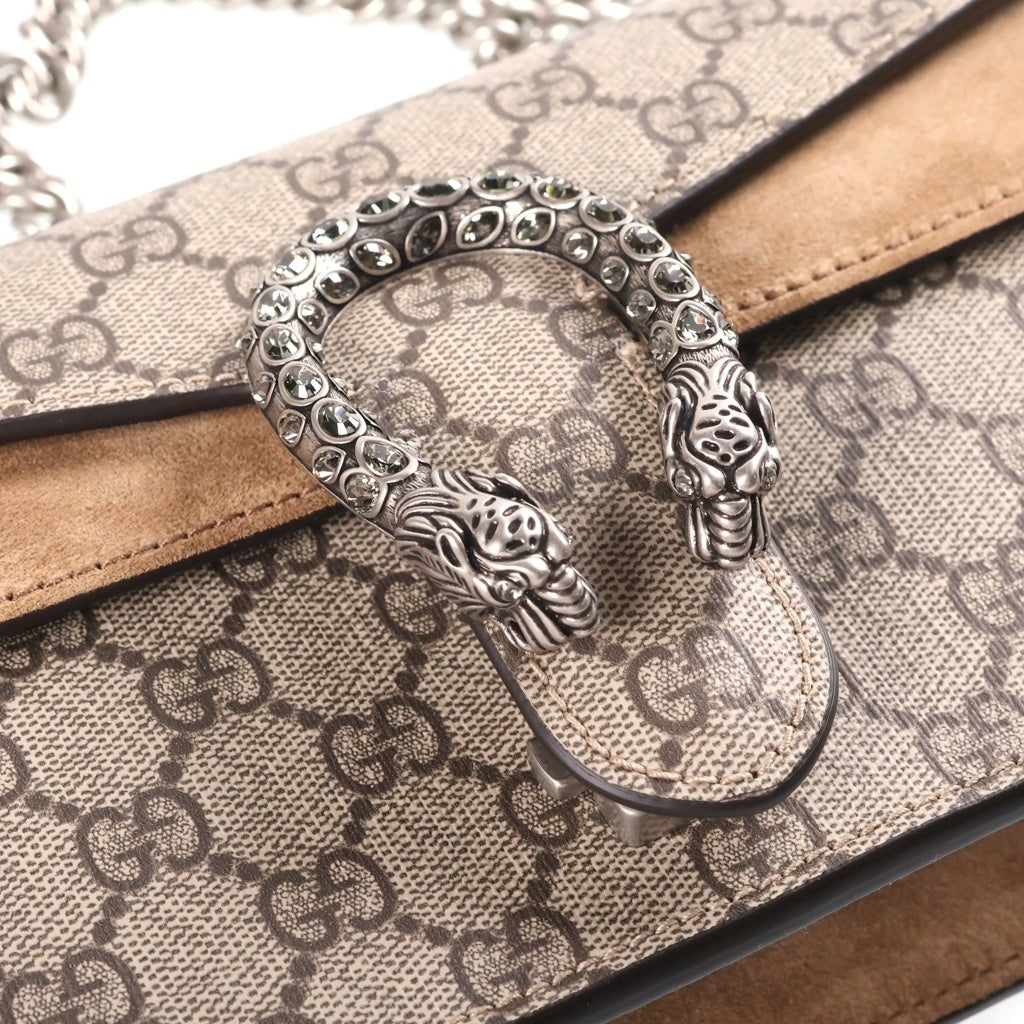 GUCCI(グッチ) Dionysus Small Shoulder Bag ディオニュソス GG スモール ショルダーバッグ ベージュ 499623 レディース