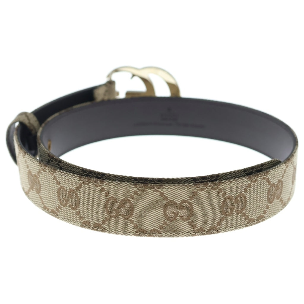 GUCCI(グッチ) Double G Belt GGスプリーム ダブルG レザーベルト ベージュ 625839 レディース