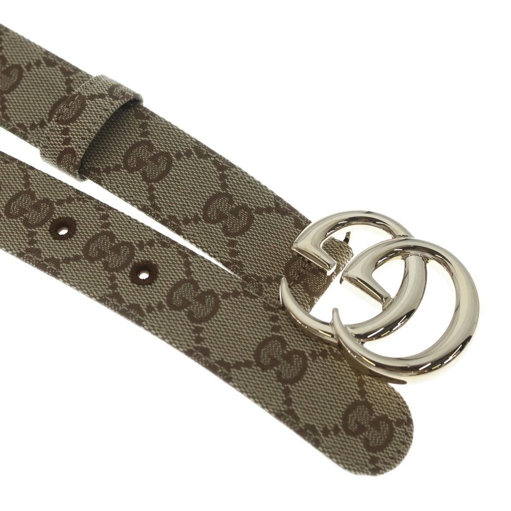 GUCCI(グッチ) Double G Belt GGスプリーム ダブルG レザーベルト ベージュ 625839 レディース