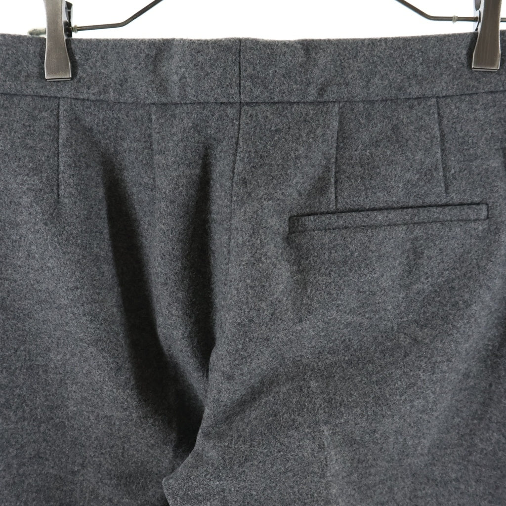 Alexander McQueen(アレキサンダーマックイーン) 06 EMBROIDERY SIDE LINE WOOL SLACKS PANTS 刺繍 サイドライン ウールスラックスパンツ グレー