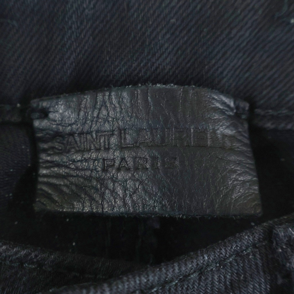 SAINT LAURENT PARIS(サンローランパリ) Hedi期 ジップフライ カットオフ コーティングスキニージーンズ デニムパンツ D01 W/SK-LW D05 W/SK-MW