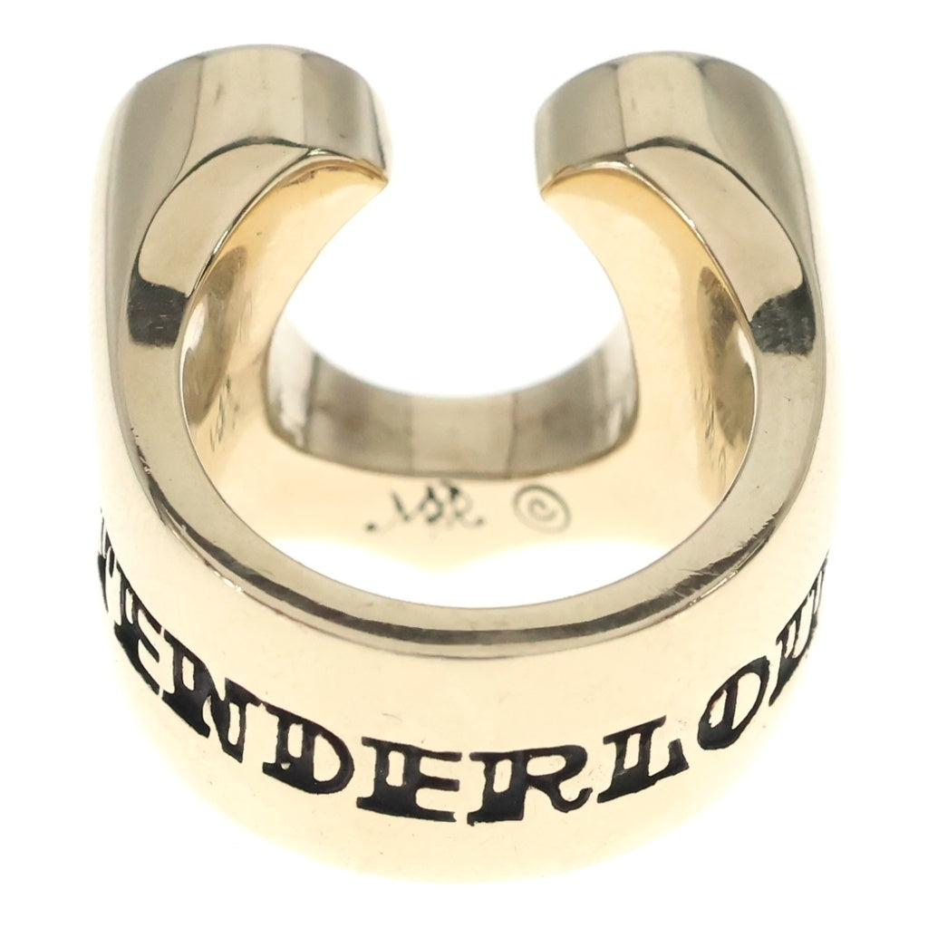 TENDERLOIN(テンダーロイン) T-H.SRING GOLD/STONE 8K ダイヤ ホースシューリング 指輪 8号 ゴールド